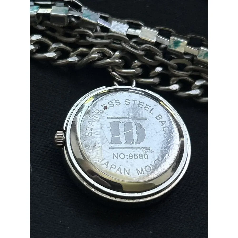 ID MOP Dial Chain Bracelet Womens Quartz Watch